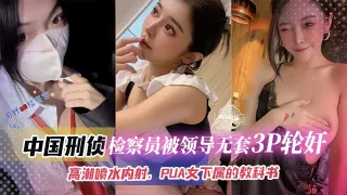 中国刑侦-检察员被领导无套3p轮奸，高潮喷水内射 PUA女下属的教科书