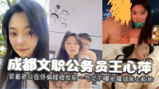 成都文职公务员王心萍背着老公在外偷腥被发现一气之下曝光骚货床上私拍