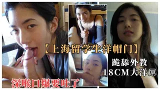 上海留学生与18cm大屌洋教授淫乱流出.深喉口爆快吐了