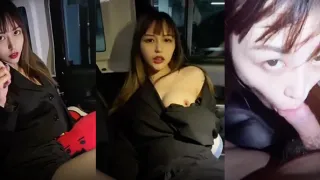 【小蓝的性福生活】超漂亮的曼妙酮体，地下停车场身体的欲火压不住，巨性感黑丝内裤，操射口爆诱惑！